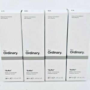 NEW 4 PACKS THE ORDINARY BUFFET SERUM - 30ml/1oz - x4Bottle